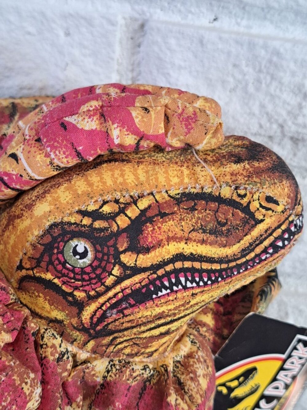 Jurassic Park 1992 Dilophosaurus Plush Toy 12" Collectible Dinosaur Universal - Picture 2 of 10